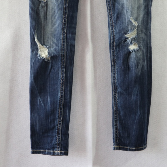 BKE Distressed Skinny Jeans BUCKLE 26 31.5 Inseam - Picture 4 of 8